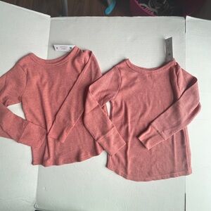 Garanimals Toddler Girl's Rust Color Long Sleeve Thermal T-Shirt Size 4T New Lot